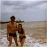 Mike and Lorraine Buxton sea