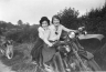 neg. Tyd & Lillian on motorbike